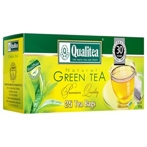 Qualitea Natural Green Tea 25 Bags 50G