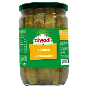 Al Wadi Al Akhdar Pickled Cornichons 360G