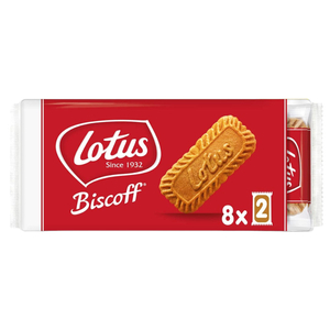 Lotus Biscoff Caramelised Biscuits 8 X 2Pc Pack 124G