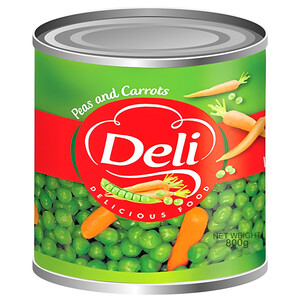 Deli Peas & Carrots 800G
