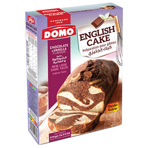 Domo English Cake Chocolate & Vanilla 470G