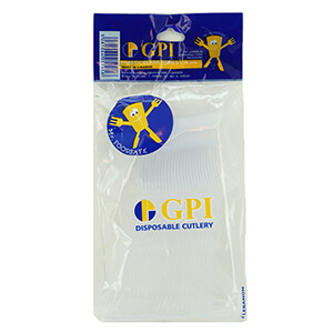 Gpi Plastic Forks Clear 24 Pieces