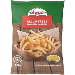 Al Wadi Al Akhdar Frozen Pommes Allumetts 2.5Kg