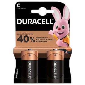 Duracell Type C Batteries 2 Pieces