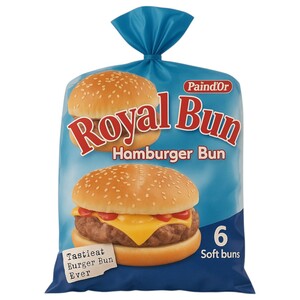 Pain D'or Royal Bun Hamburger Bun 6 Pieces 430G