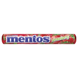 Mentos Dragees Strawberry Roll 14 Pieces 38G