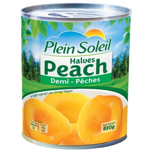 Plein Soleil	Peach Halves In Light Syrup 820G
