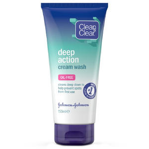 Clean & Clear Deep Action Cream Cleanser 150Ml