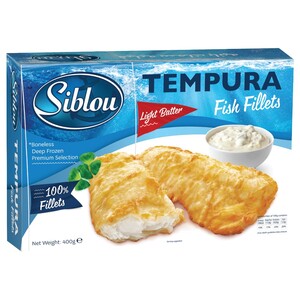 Siblou Frozen Fish Fillets Tempura 400G