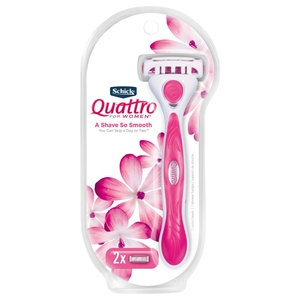 Schick Quattro Women I Razor + 2 Cartridges