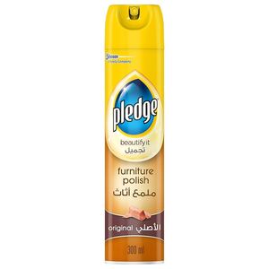 Pledge Furniture Detergent Cleans Shines & Protects Natural Spray 300Ml