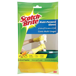 Scotch Brite All Purpose Rubber Gloves Small Vanilla Scented 2 Pieces