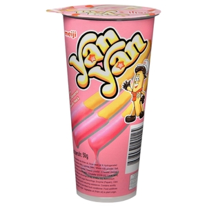 Meiji Yan Yan Biscuit Snack With Strawberry Dip 50G