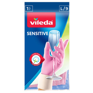 Vileda Gloves Sensitive Large