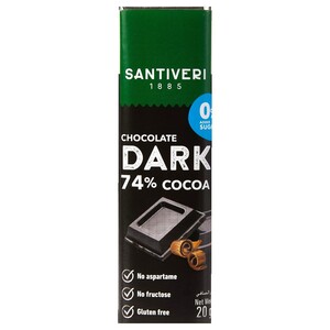 Santiveri Chocolate Dark 74% Cocoa 20G 20G