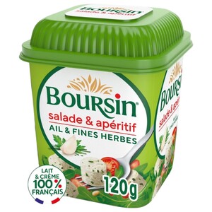 Boursin Cheese Salade & Apéritif Ail & Fines Herbes 120G