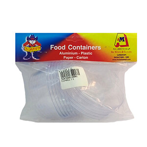 Boudy Disposable Plastic Cups With Lid 6 Pieces