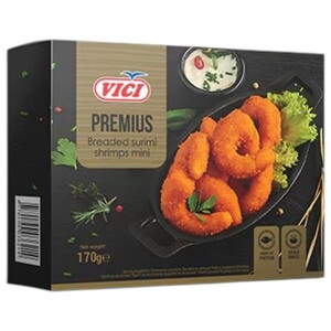 Vici Frozen Breaded Surimi Shrimps Mini 170G