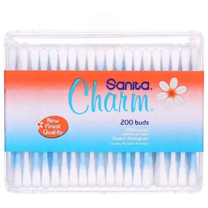 Sanita Charm Cotton Buds 200 Pieces