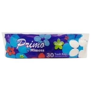 Primo Trash Bags Small White 30 Pieces