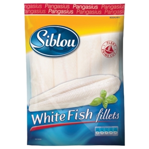 Siblou Frozen White Fish Fillets Pangasius Rolls 1Kg