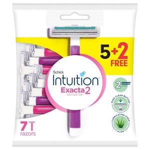 Schick Intuition Exacta2 Sensitive Razors 5+2 Pieces