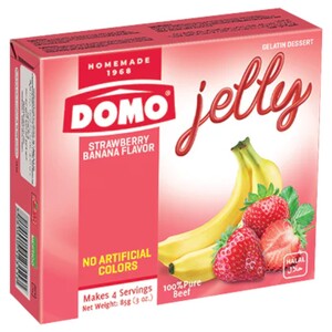 Domo Jelly Strawberry & Banana 85G