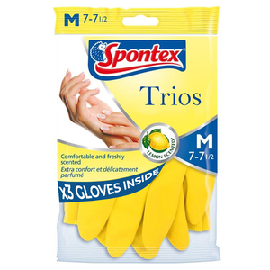 Spontex Gloves Trios 7/7.5 Medium
