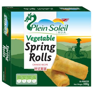 Plein Soleil Frozen Vegetable Spring Rolls 10 Pieces 300G