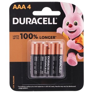 Duracell Batteries Aaa 4 Pieces