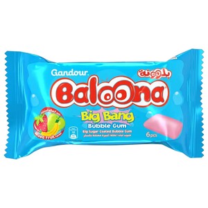 Gandour Baloona Bubble Gum 6 Pieces 19.5G