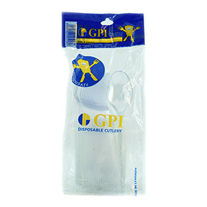 Gpi Plastic Spoon Clear 24 Pieces
