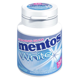 Mentos White Gum Mint Sugar Free 38 Pieces 54G