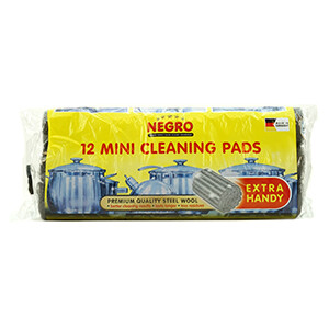 Negro Steel Wool Mini Rolls 12Pcs
