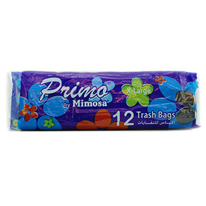Primo Trash Bags X-Large Black 12 Pieces