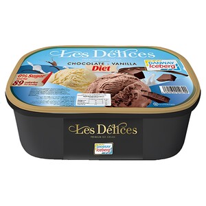 Iceberg Les Delices Ice Cream Chocolate Vanilla Diet 2L