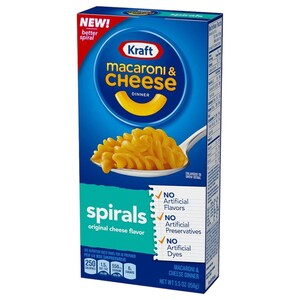 Kraft Macaroni & Cheese Spirals 156G