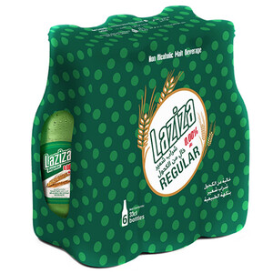 Laziza Malt Drink Non Alcoholic Plain Bottle 33Cl X6