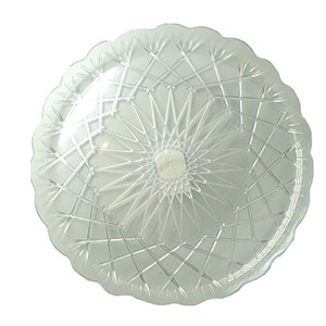 Plateau Cristal Rond 33Cm Trans