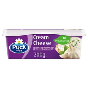 Puck Cream Cheese Garlic & Herb 200G