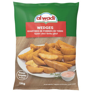 Al Wadi Al Akhdar Frozen Potato Wedges 1Kg