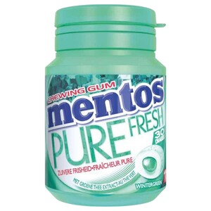Mentos Gum Pure Fresh Wintergreen 30 Pieces 60G