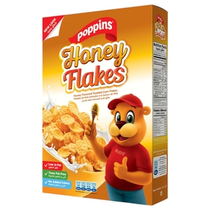 Poppins Cereal Honey Flakes 600G