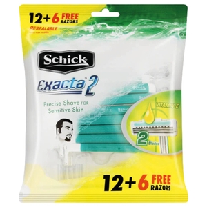 Schick Disposable Razors Exacta 2 Sensitive 18 Pieces