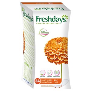 Freshdays Pantyliners 2In1 24 Pieces