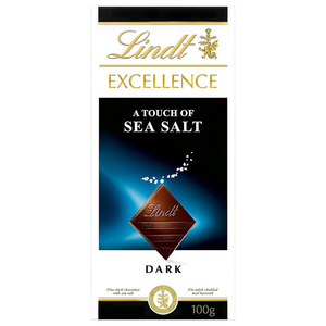 Lindt Excellence Dark Chocolate Tablet Sea Salt 100G
