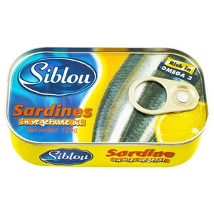 Siblou Sardine In Vegetable Oil 125G