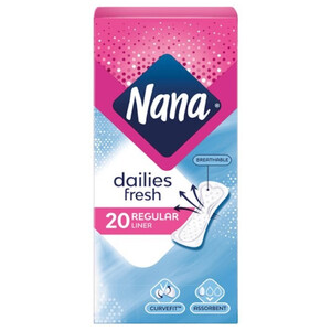 Nana Pantyliners Regular 20 Pieces