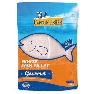 Captain Fisher Frozen White Fish Fillet Gourmet 1Kg