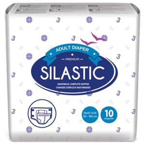Silastic Adult Diapers Large 10 Pieces